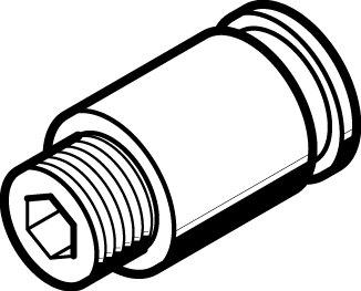 Festo 572313 Push-in fitting QB-10-32-UNF-3/16-I-U