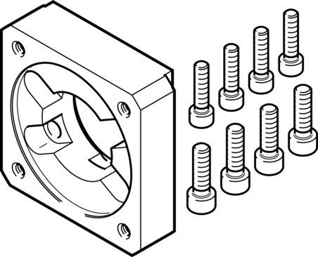 Festo 1202337 Motor flange EAMF-A-38D-70A