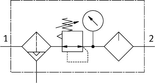 Festo 8002361 Service unit FRC-1/4-D-5M-MINI-A-MPA