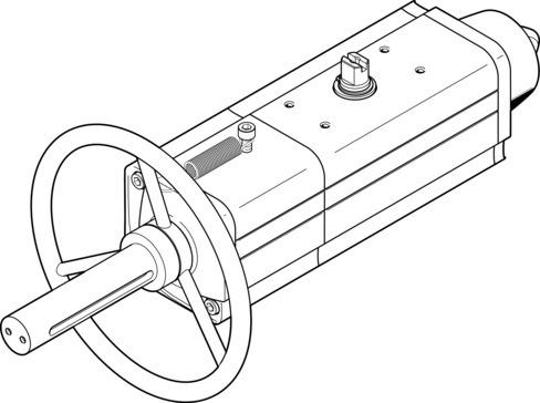 Festo 8005026 Quarter turn actuator DAPS-0053-090-RS1-F0507-MW