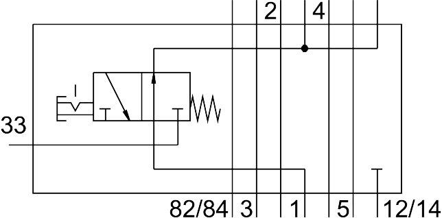 Festo 543601 Vertical pressure shut-off plate VABF-S3-2-L1D1-C