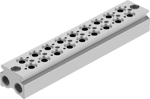 Festo 550626 Manifold block CPE18-3/2-PRS-3/8-9-NPT