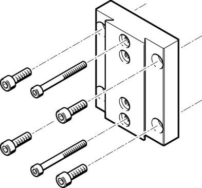 Festo 196790 Actuator adapter kit HMVA-DLA40