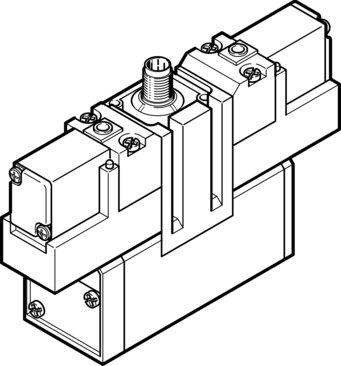 Festo 184510 Air solenoid valve JMEBDH-5/2-D-3-ZSR-C