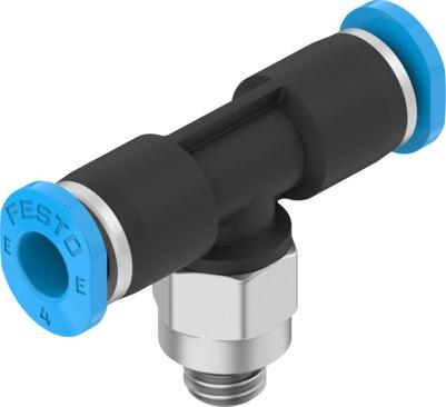 Festo 8113049 Push-in T-fitting NPQE-T-M5-Q4-P10