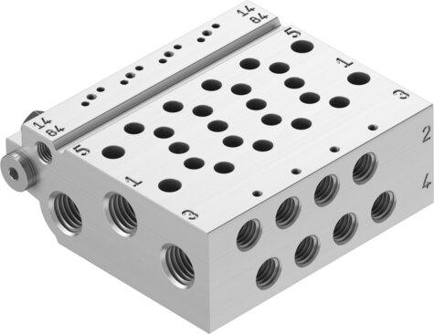 Festo 566608 Manifold rail VABM-L1-10HW-G18-4