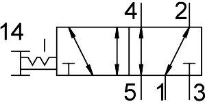 Festo 5299710 Pushbutton valve VHEF-P-B52-G18