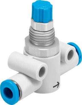 Festo 193965 One-way flow control valve GR-QS-3