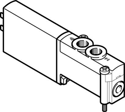 Festo 525105 Air solenoid valve MHP2-MS1H-5/2-M5