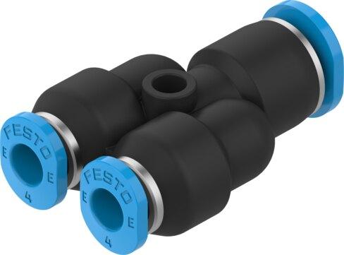 Festo 8113158 Push-in Y-connector NPQE-Y-Q6-Q4-P10