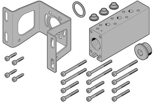 Festo 8026358 Common supply manifold VABM-B10-30-G34-4-P53-E
