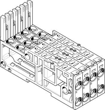 Festo 560981 Sub-base VMPAL-AP-4X10