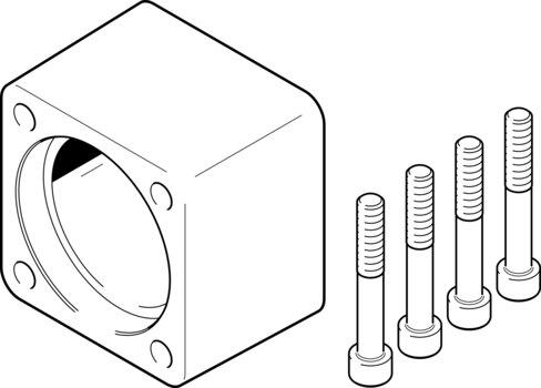 Festo 1593627 Coupling housing EAMK-A-D80-77A