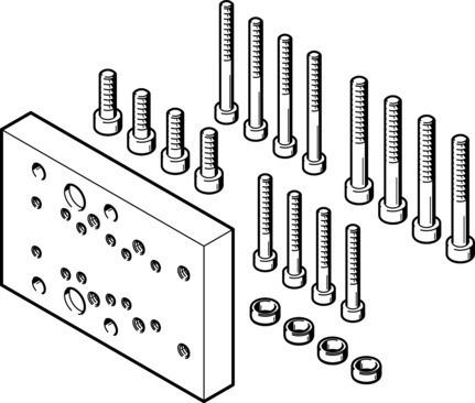 Festo 562152 Adapter kit DHAA-D-L-25-G7-12