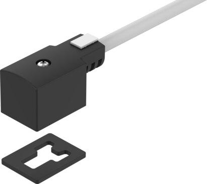 Festo 30941 Plug socket with cable KMV-1-24DC-5-LED