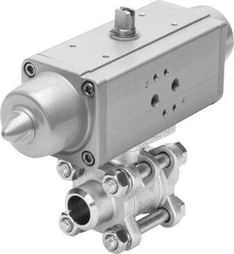 Festo 1774107 Ball valve actuator unit VZBA-1"-WW-63-T-22-F0405-V4V4T-PS30-R-90-4-C