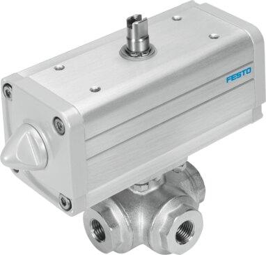 Festo 1914792 Ball valve actuator unit VZBA-2"-GGG-63-32L-F0507-V4V4T-PP106-R-90-C