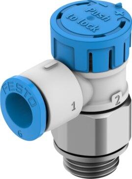 Festo 8223995 One-way flow control valve VFOE-LE-T-G18-Q6-F1A