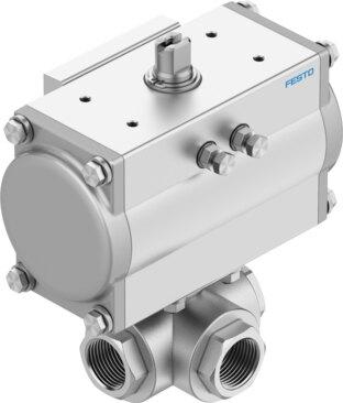 Festo 8191849 Ball valve unit VZBA-A-1-GGG-63-32L-F0405-V4V4T-PA40