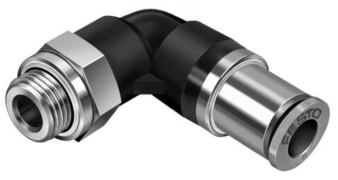 Festo 186310 Push-in L-fitting, self-sealing QSKL-G1/4-10