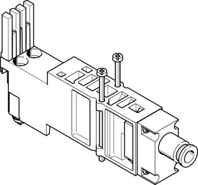 Festo 8029489 Vertical pressure supply plate VMPA2-VSP-QS10
