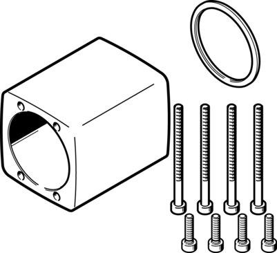 Festo 560280 Coupling housing EAMK-A-D32-35A-40A