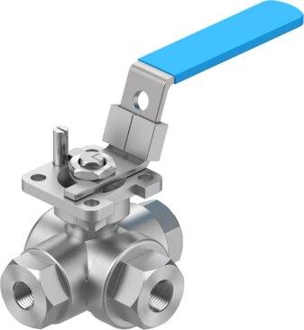 Festo 8096943 Ball valve VZBE-1/4-T-63-F-3L-F04-M-V15V15