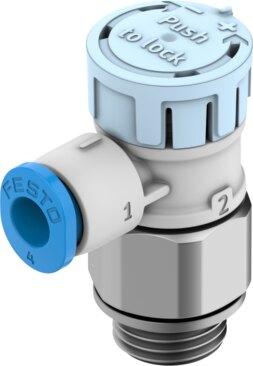 Festo 8224003 One-way flow control valve VFOE-LS-T-G18-Q4-F1A