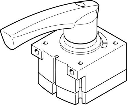 Festo 3515286 Hand lever valve VHER-H-B43U-B-G14