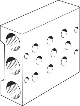Festo 11899 Manifold block PRS-1/8-3-B