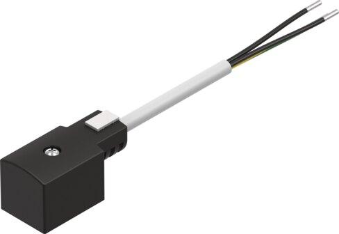 Festo 30937 Plug socket with cable KMF-1-24DC-5-LED