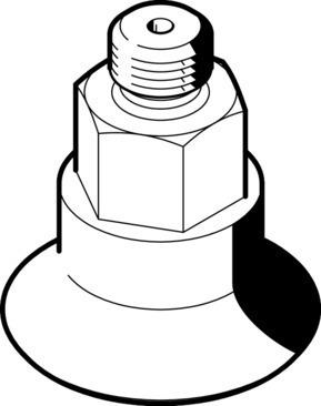 Festo 525973 Vacuum suction cup ESS-40-GT-M10
