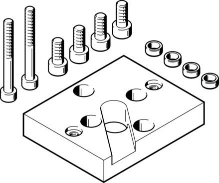 Festo 537311 Adapter kit HAPG-SD2-29