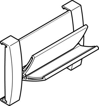 Festo 527631 Inscription label holder CPVSC1-ST-4