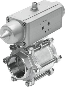 Festo 1758079 Ball valve actuator unit VZBA-4"-GG-63-T-22-F10-V4V4T-PS240-R-90-4-C