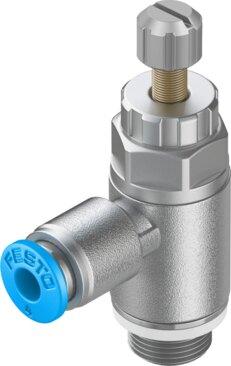 Festo 197580 One-way flow control valve GRLA-1/8-QS-4-RS-D