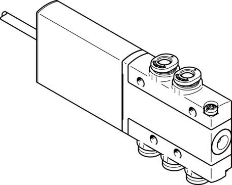 Festo 525119 Air solenoid valve MHE2-MS1H-5/2-QS-4-K