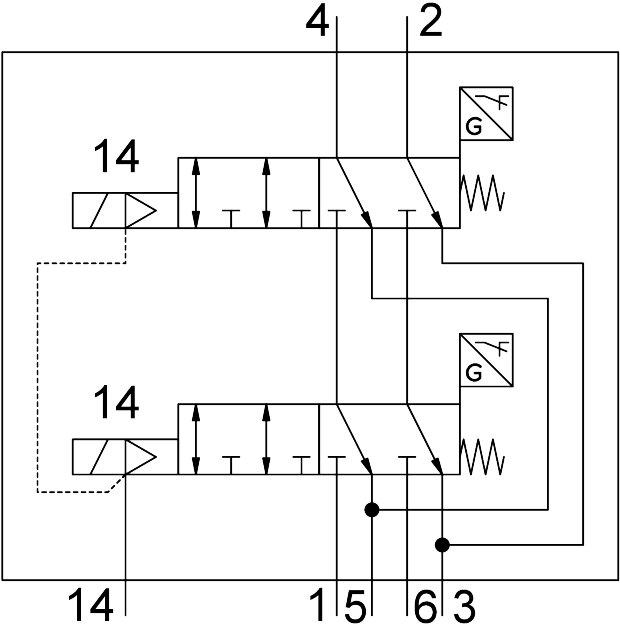 Festo 8219317 Control block VOFT-L14-T62-MZT2-G18-1M8RL-2APC