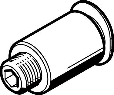 Festo 573055 Push-in fitting QBM-1/8-1/4-I-U