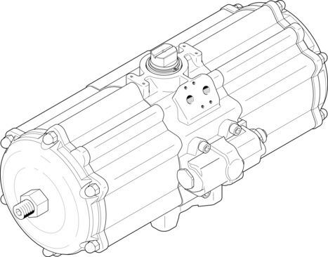 Festo 553189 Quarter turn actuator DAPS-3840-090-R-F16-T6