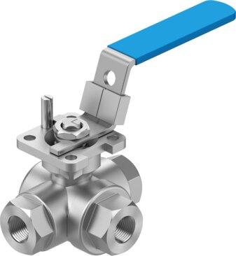 Festo 8096944 Ball valve VZBE-3/8-T-63-F-3L-F04-M-V15V15