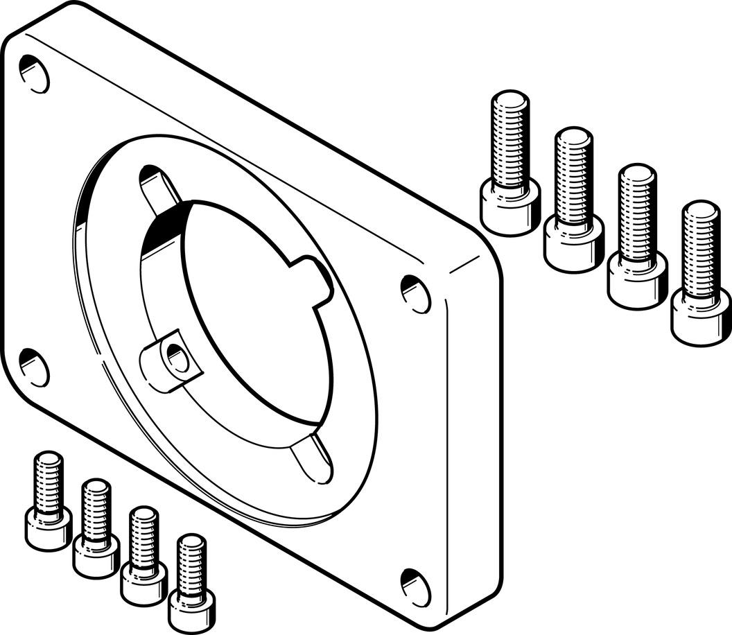 Festo 3305700 Motor flange EAMF-A-95B-80G