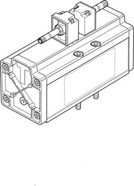 Festo 546037 Air solenoid valve MFH-5/3E-D4