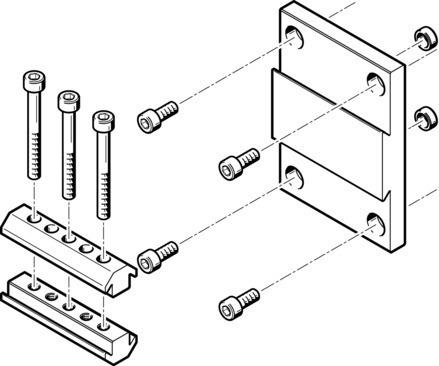Festo 562151 Adapter kit DHAA-D-L-40-H2