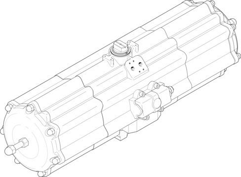 Festo 553228 Quarter turn actuator DAPS-2880-090-RS3-F16-T6