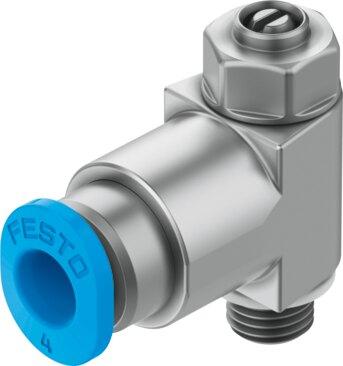 Festo 175056 One-way flow control valve GRLA-M5-QS-4-LF-C