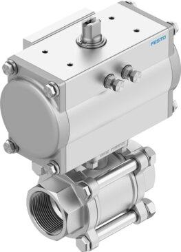 Festo 8191804 Ball valve unit VZBA-A-3/4-GG-63-T-22-F0304-V4V4T-PA20