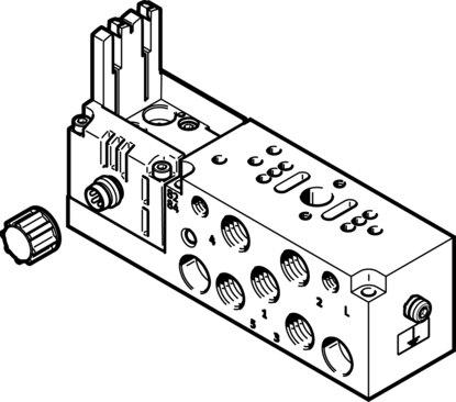 Festo 537981 Sub-base VMPA2-IC-AP-1