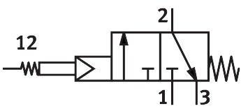 Festo 3876 Whisker valve FVS-3-1/8