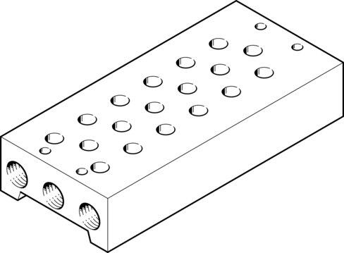Festo 11902 Manifold block PRS-1/8-6-B